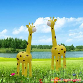 玻璃鋼長頸鹿草原動物