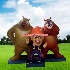 玻璃鋼卡通熊出沒