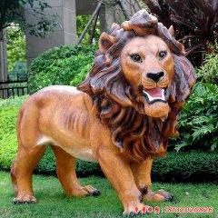 玻璃鋼鎮宅獅子