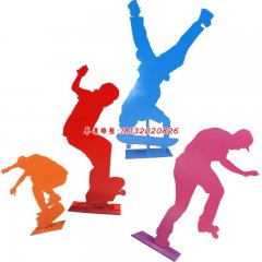 玻璃鋼運(yùn)動(dòng)剪影雕塑