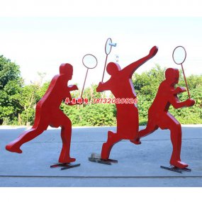 廣場玻璃鋼運動人像