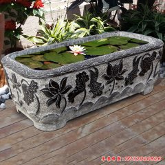 青石石雕魚(yú)缸