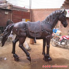 站立銅馬雕塑
