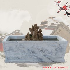 大理石雕刻魚缸