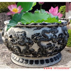 古魚(yú)缸石雕