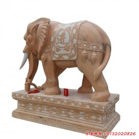 動(dòng)物石雕大象雕塑