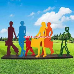 玻璃鋼現代抽象雕塑