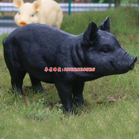 玻璃鋼豬年雕塑