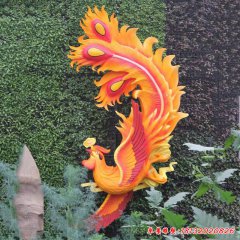 玻璃鋼鳳凰雕塑