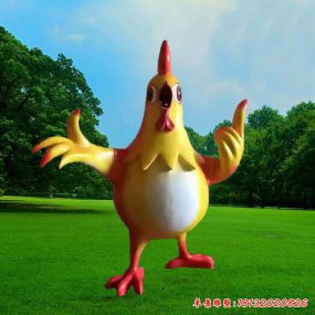玻璃鋼雞雕塑