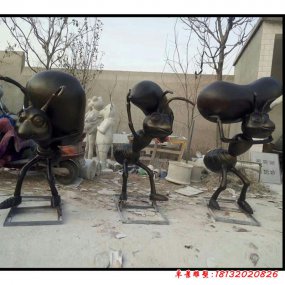 玻璃鋼仿真螞蟻雕塑