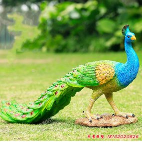 玻璃鋼仿真動物 孔雀
