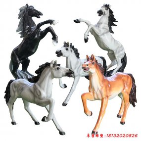 動物馬玻璃鋼雕塑