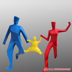 玻璃鋼抽象人物雕塑