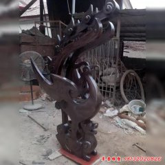 紫銅鳳凰雕塑