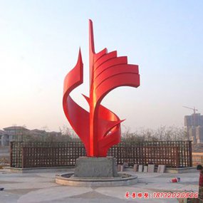 不銹鋼一帆風(fēng)順雕塑