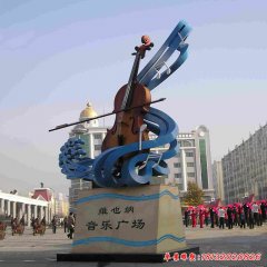 不銹鋼抽象音樂雕塑