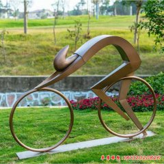 不銹鋼戶(hù)外人物雕塑