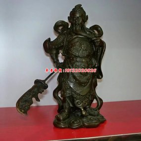 銅雕關(guān)公象
