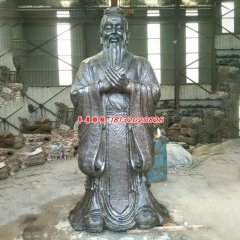鍛銅雕像老子